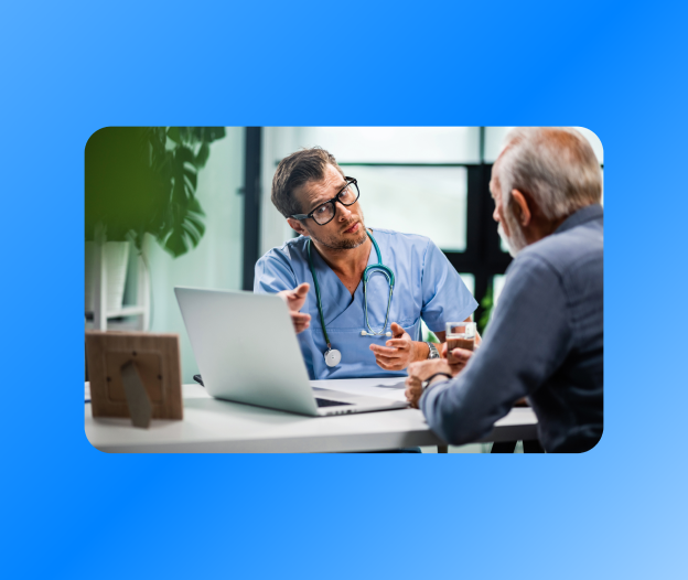 Doctor consulting a patient